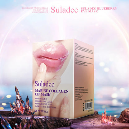 Suladec 20 PCS Marine Collagen Lip Mask Set for Lip Moisturizing