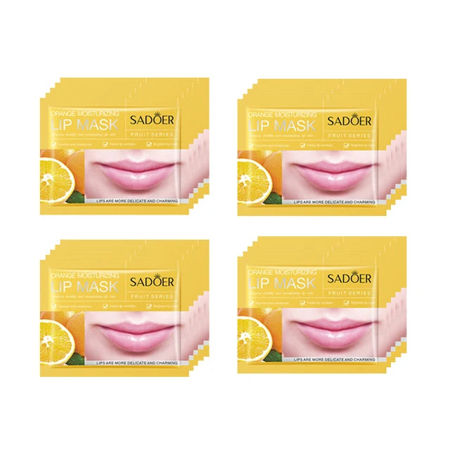 SADOER- 20Pcs Fruit Moisturizing Collagen Lip  Hydrating Mask