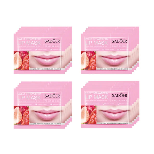 SADOER- 20Pcs Fruit Moisturizing Collagen Lip  Hydrating Mask