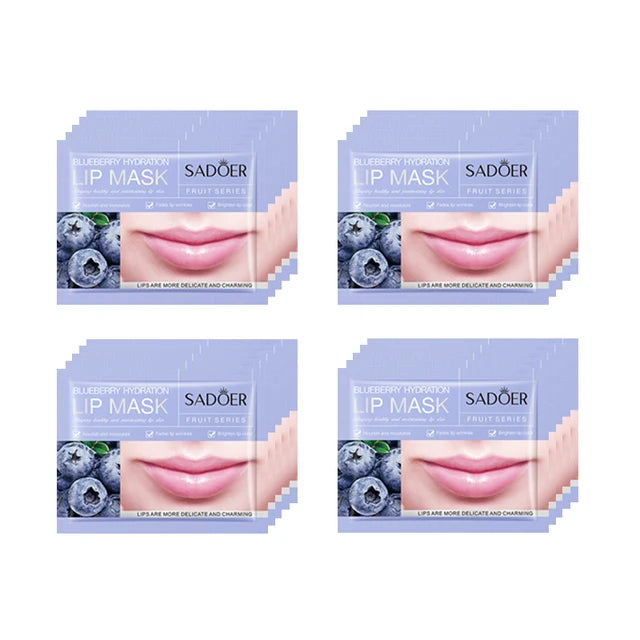 SADOER- 20Pcs Fruit Moisturizing Collagen Lip  Hydrating Mask