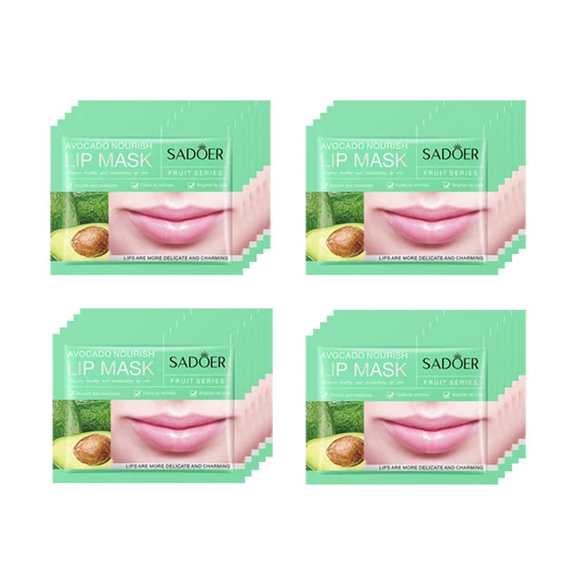 SADOER- 20Pcs Fruit Moisturizing Collagen Lip  Hydrating Mask