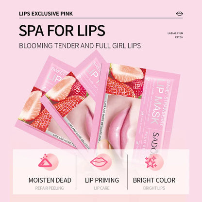 SADOER- 20Pcs Fruit Moisturizing Collagen Lip  Hydrating Mask