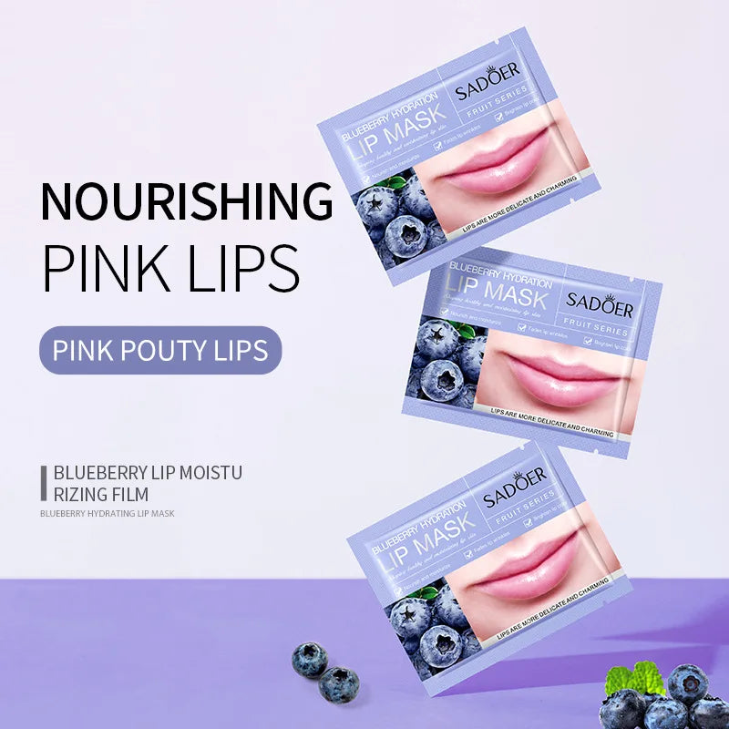 SADOER- 20Pcs Fruit Moisturizing Collagen Lip  Hydrating Mask