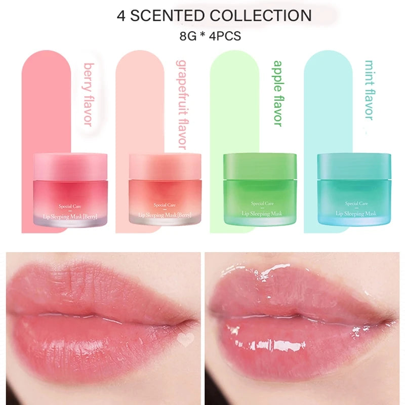 LANEIGE 4pcs Lip Blam Repair Mini Set New Korean Lip Sleeping Mask