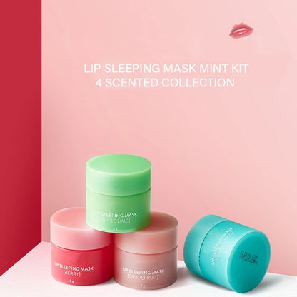 LANEIGE 4pcs Lip Blam Repair Mini Set New Korean Lip Sleeping Mask